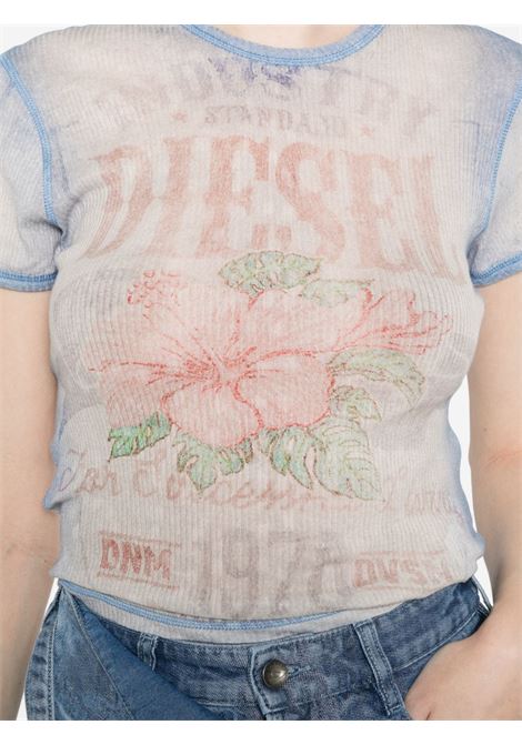 t-iana t-shirt woman blue DIESEL | A23519 0HGCN8MMA